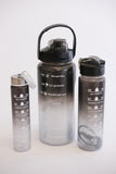 Glitter Nesting Ombre Motivational Water Bottles - 3-Piece