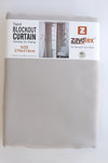 Taped Block Out Curtain- Light Grey