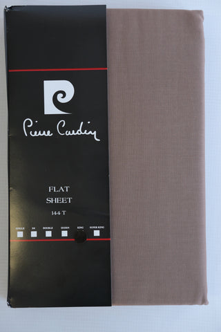 Pierre Cardin Flat Sheet - BROWN