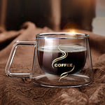 Insulated Double Wall Coffee Tea Cup with Handle