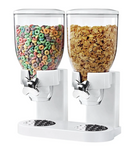 Multifunctional Double Head Cereal Dispenser Cereal Machine(White)