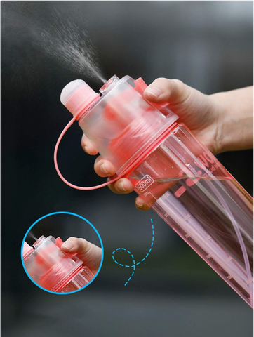 600ml Mist Spray Water Bottle
