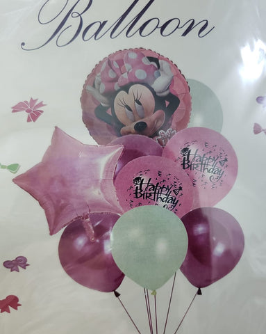 Minnie Mouse 8 piece Balloon Set