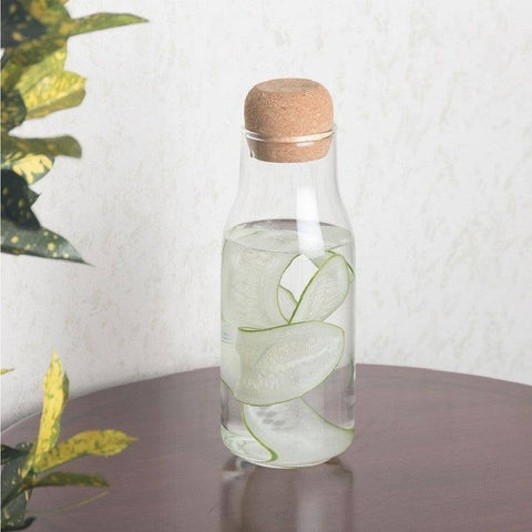 Everyday Glass Bottle with Cork Stopper