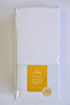 Aria Fitted Sheet- White