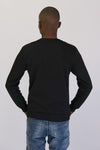 Mens Printed Sweater- Black