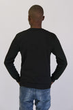 Mens Printed Sweater- Black