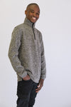 Mens Knitted Zip-Up Pullover