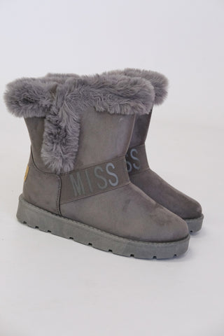 Miss Black Ugg Boot- Grey