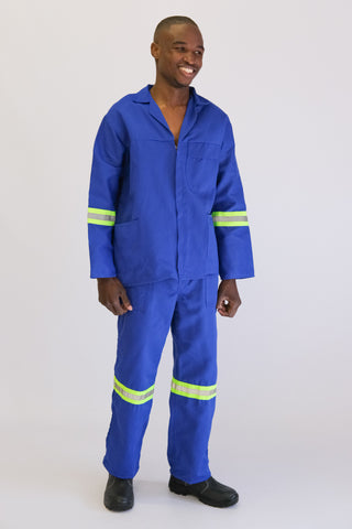 OVERALL 2 PIECE CONTI SUIT REFLECTIVE - ROYAL BLUE