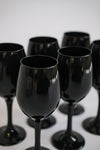 Black Wine Glasses
