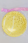 Large Party Plate Set- Yellow & Gold