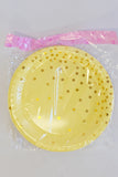 Large Party Plate Set- Yellow & Gold
