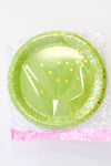 Large Party Plate Set- Green & Gold