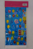 Blue Happy Birthday Plastic Table Cover