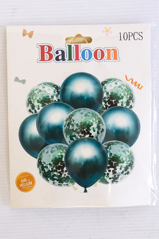 10 Piece Balloon Set- Green