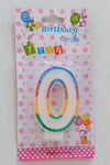 Birthday Number Candles- 0