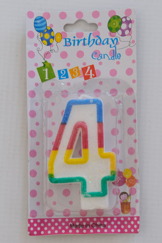 Birthday Number Candles- 4