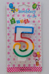 Birthday Number Candles- 5