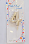 Birthday Number Candles- 4