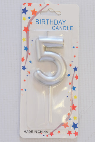 Birthday Number Candles- 5