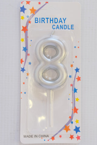Birthday Number Candles- 8