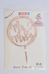 Nice Party Cake Topper - Mr & Mrs Pink 2