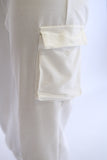 Le Couture Ladies Sleeveless Crop Set- White