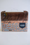 Mink Tri-Colour Blanket Queen- Brown