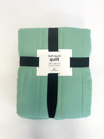 Soft Touch Quilt Sea Green