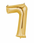 Gold Number 7 Foil Balloon