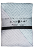 Home Sazz Double Face Quilt- Grey & Duck Egg