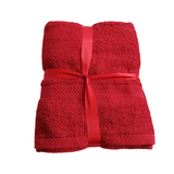3 Piece Towel Set- Red